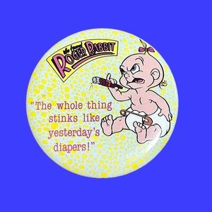 Vintage 1988 Who Framed Roger Rabbit Button
